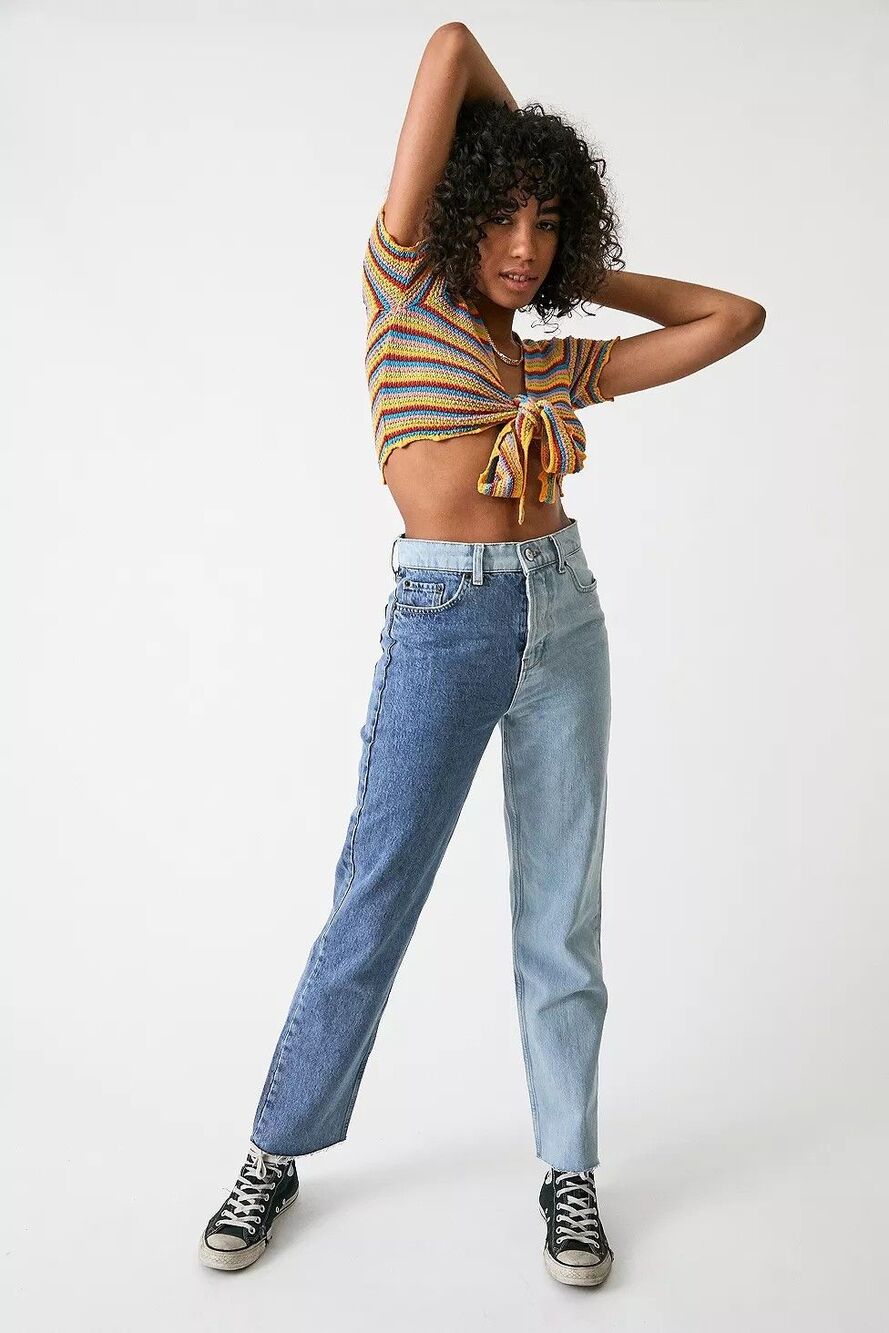 BDG Pax Summer Two-Tone Authentic Straight Leg Jeans25x32
